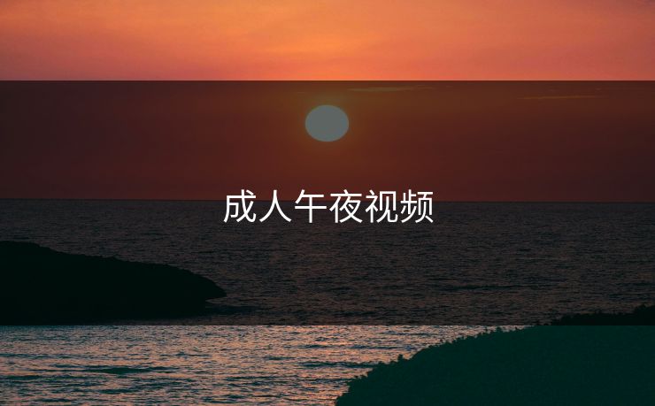成人午夜视频